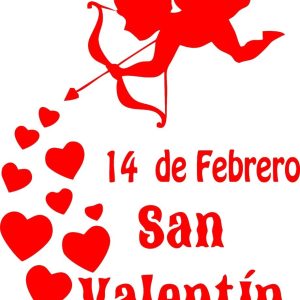 Vinilos Decorativo San Valentin Cupido 60cm