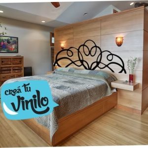 Vinilos Respaldo Cama Decoraciónmts 1.40mts X 60cm