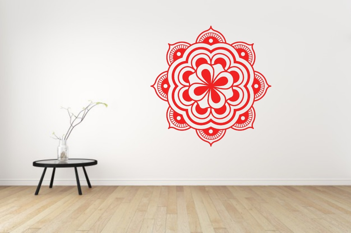 Vinilo Decorativo Pared Mandala 60x60cm Modelo E - Imagen 2