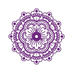 Vinilo Decorativo Mandala Pared 60x60cm Modelo F