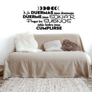Vinilos Decorativos Frases No Duermas Para Desc.. 1.30 X 60c