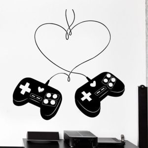 Vinilo Infantil Joystick Videojuegos Decoracion 60x60cm