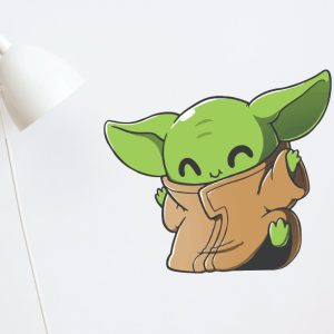 Vinilo Decorativo Infantil Baby Yoda 65x60cm
