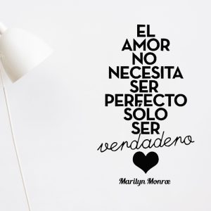 Vinilo Frase El Amor Decoracion Pared Hogar 60x40
