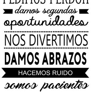 Vinilo Decorativo Frase En Esta Casa Somos Varios Modelos