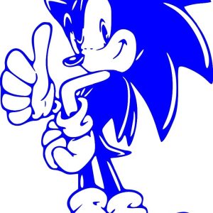 Vinilos Infantil Sonic Video Infantil Decorativo Pared 90x60