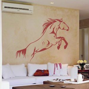 Vinilo Caballo Galopa Decoracion Pared 1.10mx60cm