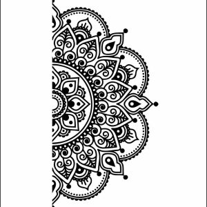 Vinilo Decorativo Pared Medio Mandala 1.20m.x60cm