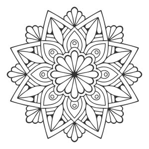 Vinilo Decorativo Pared Mandala 60x60cm Modelo A