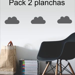 Vinilo Nubes Decorativo Pared Plancha 19unidades
