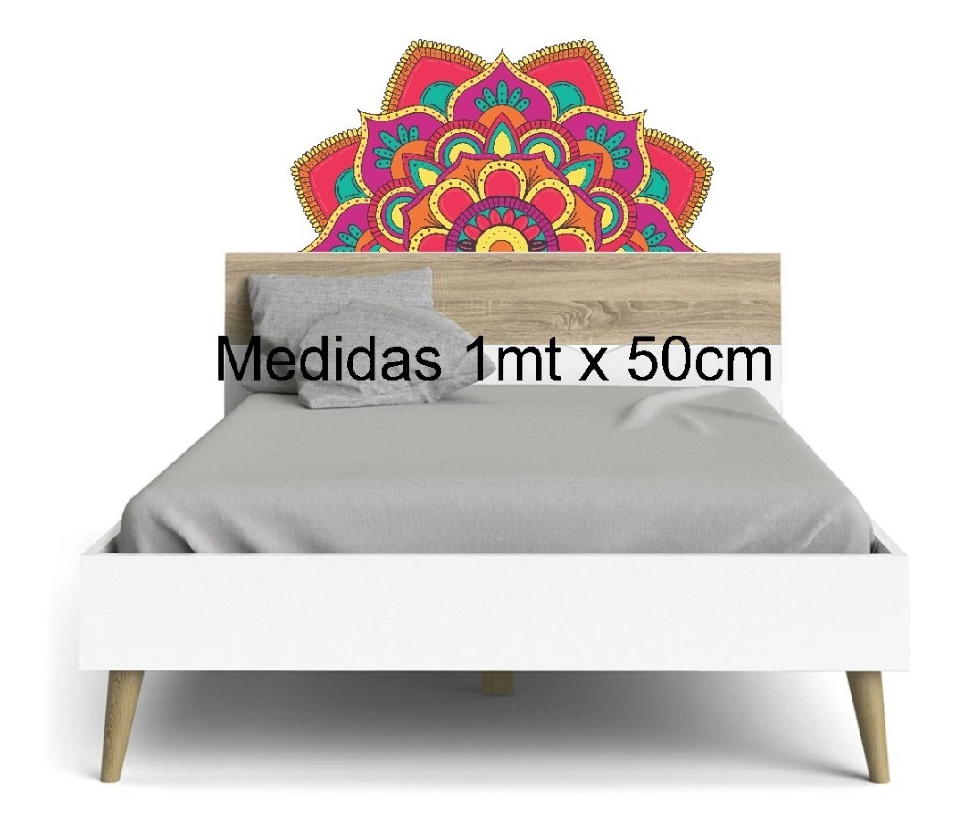 Vinilo Sticker Full color Medio Mandala Decorativo Mural Pared 1mx50cm Modelo D - Imagen 3