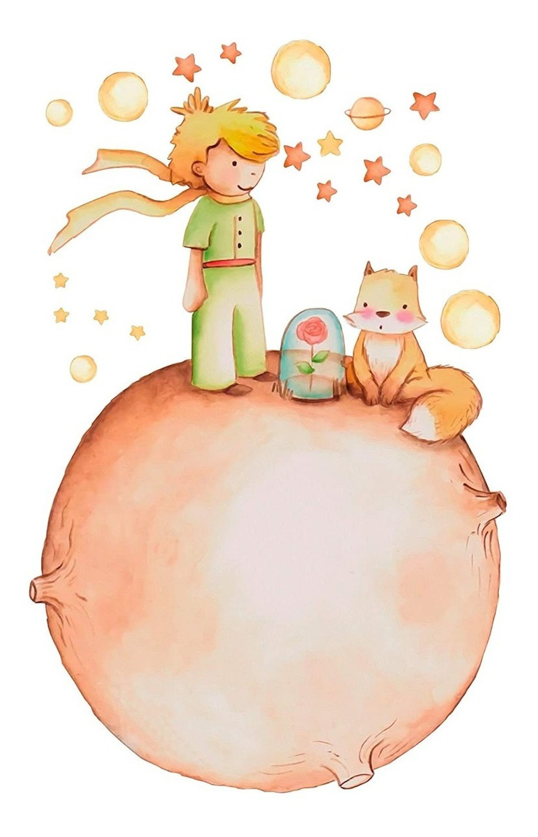 Vinilo Sticker Full color Decorativo Infantil Principito Mod.4 75x60cm - Imagen 3