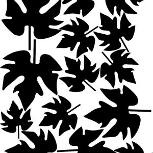 Vinilo Plancha Hojas Otoño Decorativo 40x30cm