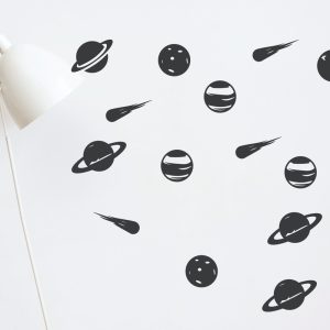 Vinilo Infantil Planetas Decorativo Plancha 60cm