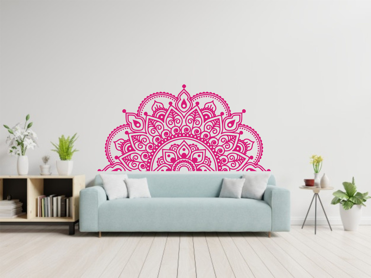 Vinilo Decorativo Pared Medio Mandala 80 Cm X 40cm - Imagen 23