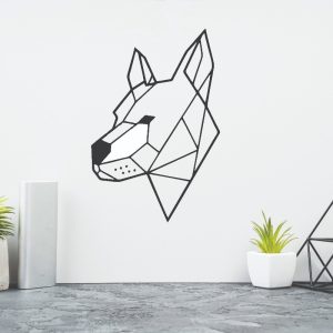 Vinilos Animal Origami Perro Decoracion 90cm X60cm