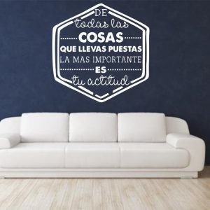 Vinilo Frase De Todas Las Cosas Que Llevas Decorativo 60cm