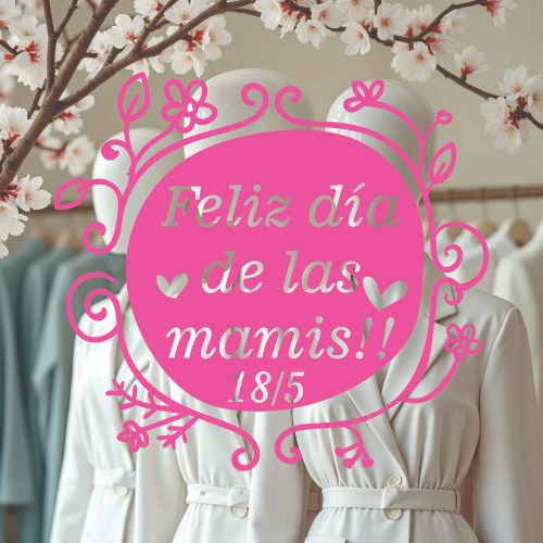 Vinilos Decorativo Vidriera Pared Día De La Madre Modelo 8 - Imagen 2