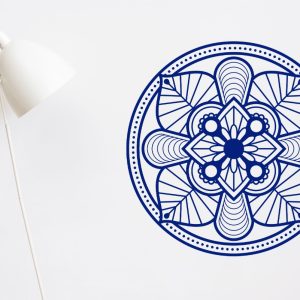 Vinilo Decorativo Pared Mandala 60x60cm Modelo D