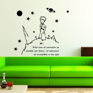 Vinilo Dormitorio Infantil Principito Decorativo 60x60cm