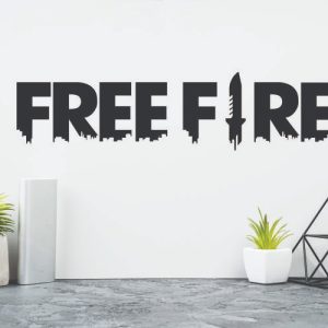 Vinilo Infantil Freefire Videojuegos Decorativo 1.15mtsx30cm