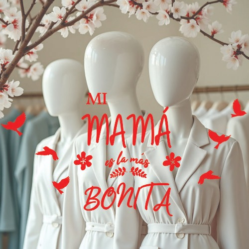 Vinilo Decoracion Vidriera Día De La Madre 6 - Imagen 8