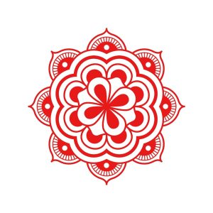 Vinilo Decorativo Pared Mandala 60x60cm Modelo E