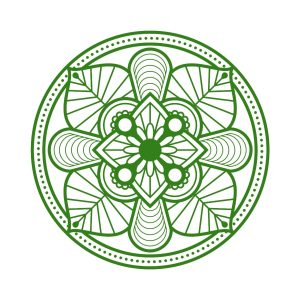 Vinilo Decorativo Mandala Pared 50x50cm Modelo D