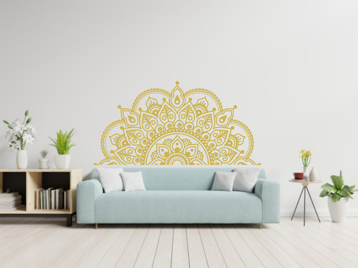 Vinilo Decorativo Pared Medio Mandala 80 Cm X 40cm - Imagen 21