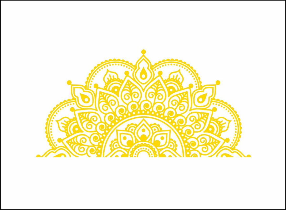 Vinilo Decorativo Pared Medio Mandala 80 Cm X 40cm - Imagen 7