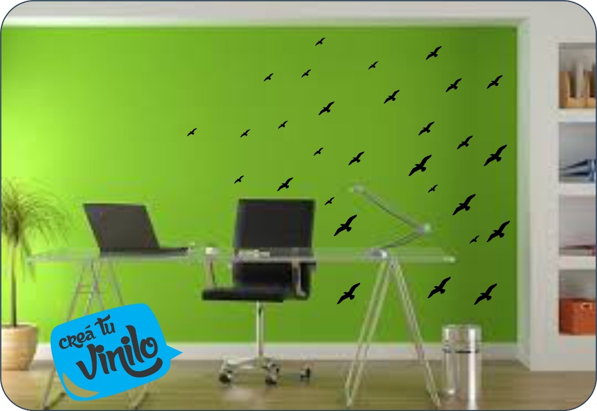 Vinilo Plancha Gaviotas Decoracion 40x30cm - Imagen 3