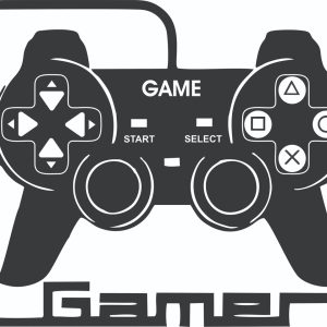 Vinilo Infantil Joystick Gamer Videojuegos Decorativo Pared