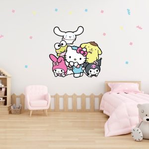 Vinilo Impreso Sanrio Hello Kitty My Melody Kuromi Y Amigos