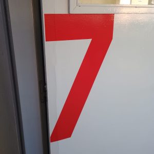 Vinilo Decorativo Numero de aulas