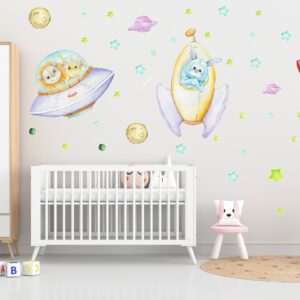 Vinilo Decorativo Animales del espacio Infantil Impreso 1x60cm