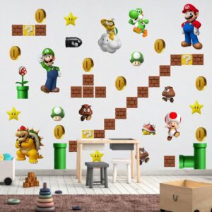 Vinilo Decorativo Mario Bros Infantil Impreso 1x60cm