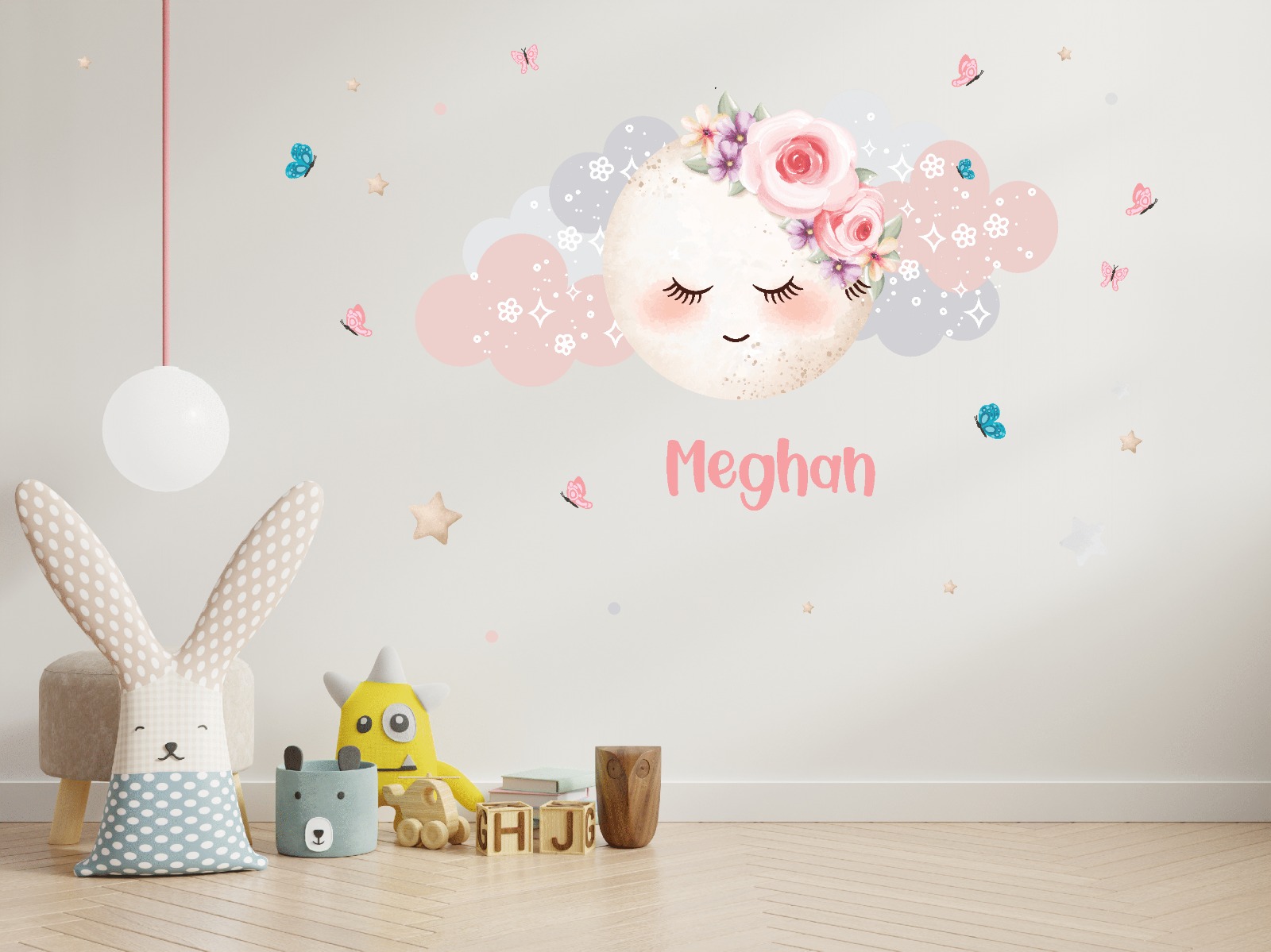 Vinilo Decorativo Nube Infantil Impreso 1x60cm