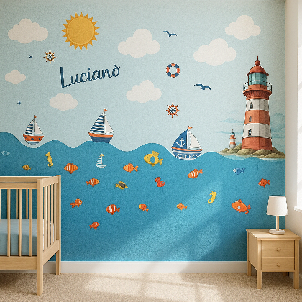 Vinilo Decorativo Proyecto para la habitación de Luciano