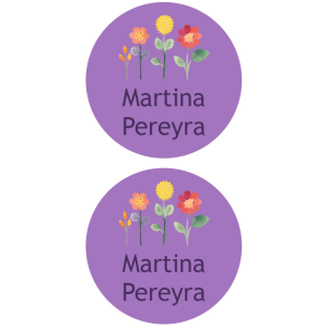 Etiqueta Personalizada Redonda con diseño