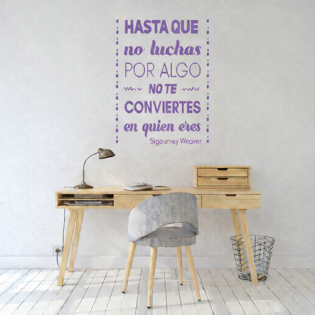 Vinilo frase "Hasta que no...." 45 x 60 - Imagen 7