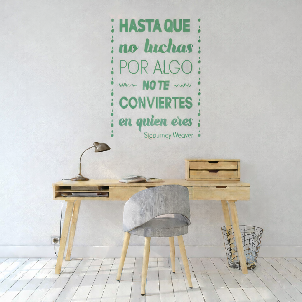 Vinilo frase "Hasta que no...." 45 x 60 - Imagen 8