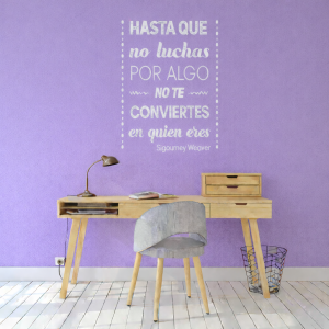 Vinilo frase "Hasta que no...." 45 x 60