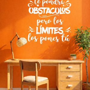 Vinilo frase "La vida te pondra..." 45 x 60