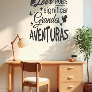 Vinilo frase "Leer puede significar ...." 45 x 60