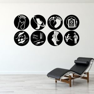 Vinilo Pared Masajes Manicure Spa Estilismo Belleza 1,20m x60