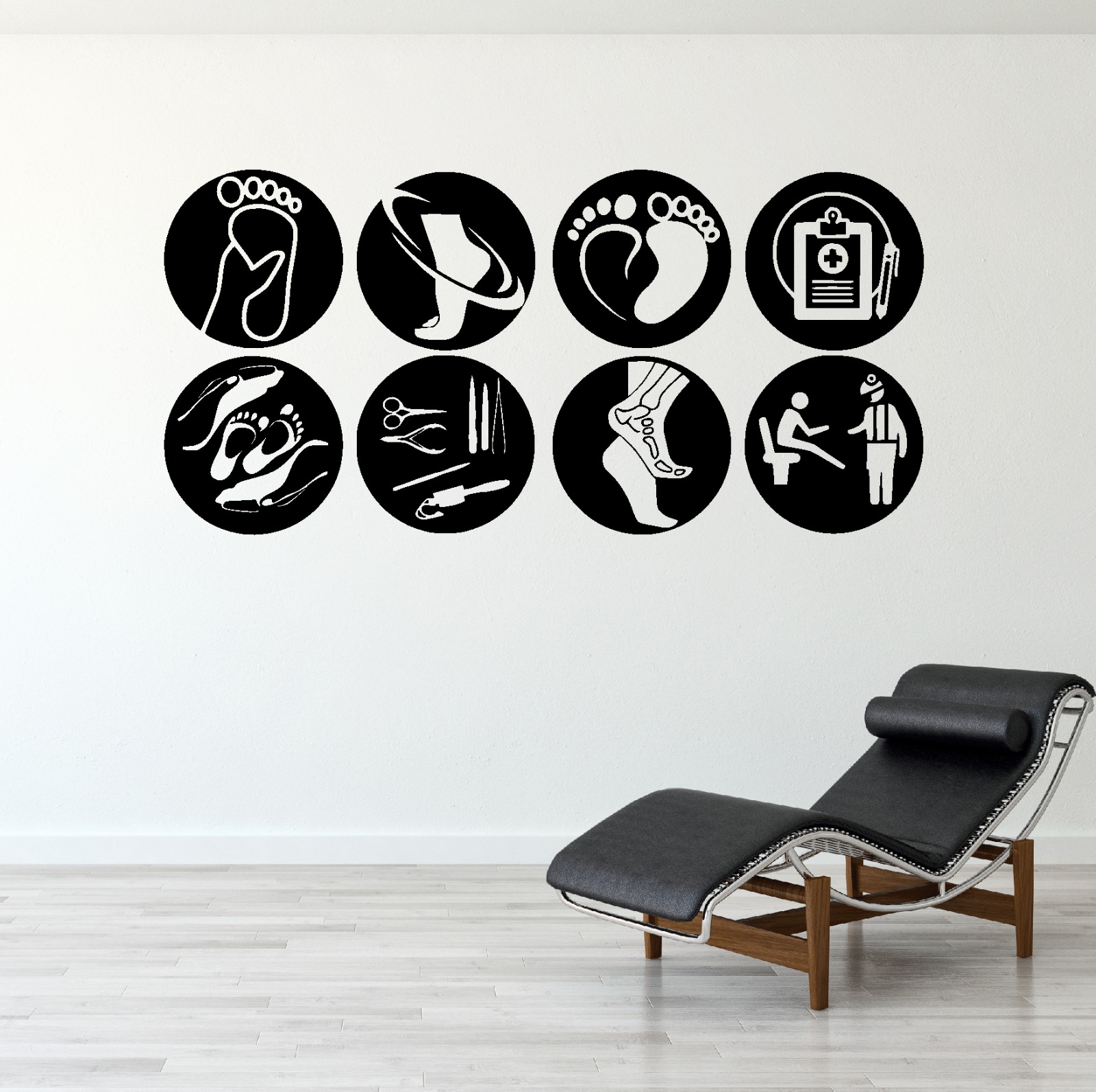 Vinilo Pared Masajes Manicure Spa Estilismo Belleza 1,20m x60