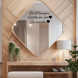 Vinilo frase Motivadoras Brilla siempre Pack de 22cm x 15cm