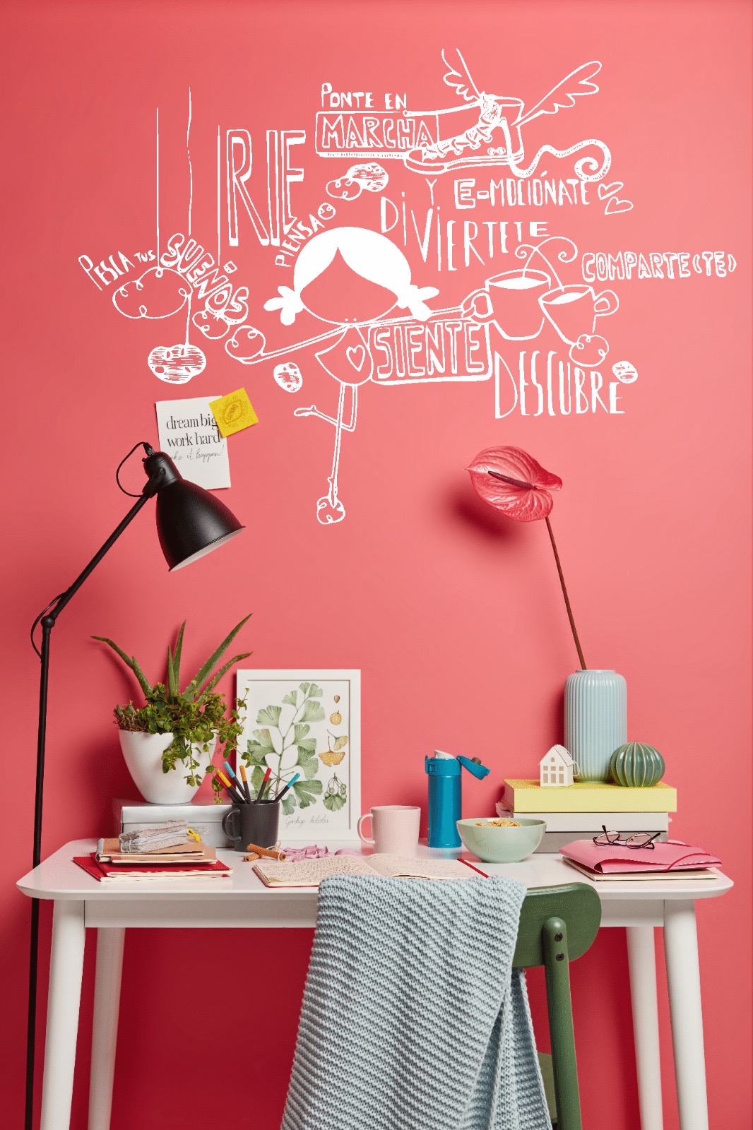 Frase Decorativa de Eduardo Galeano "Ponte en marcha rie.." 80x60cm