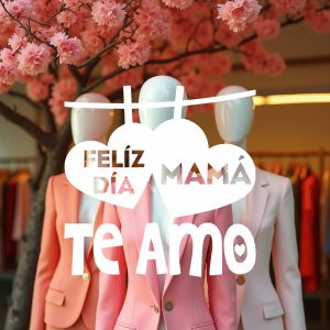 Vinilos Decorativo Vidriera Pared Modelo Feliz Dia de la Madre "Mama Te amo" 60x60cm