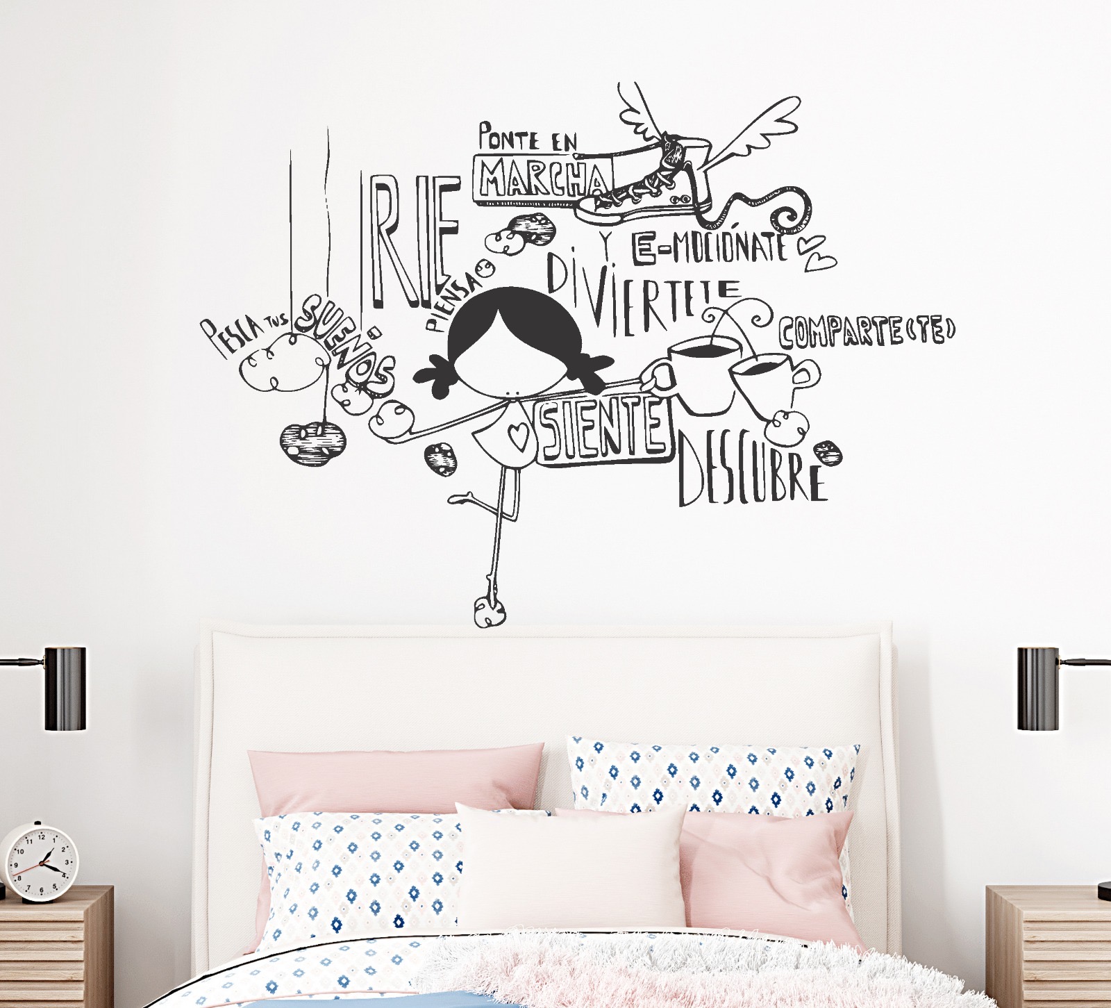 Frase Decorativa de Eduardo Galeano "Ponte en marcha rie.." 80x60cm - Imagen 3